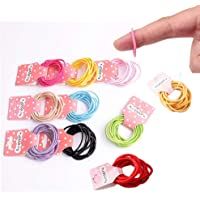 Los mejores  - Ealicere 100 unidades de 10 colores-Lazos elásticos para el pelo- tamaño pequeño- banda de goma para coleta